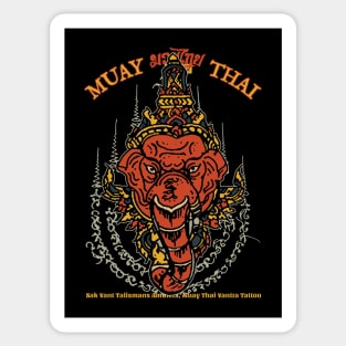 Classic Muay Thai Elephant Tattoo Sticker